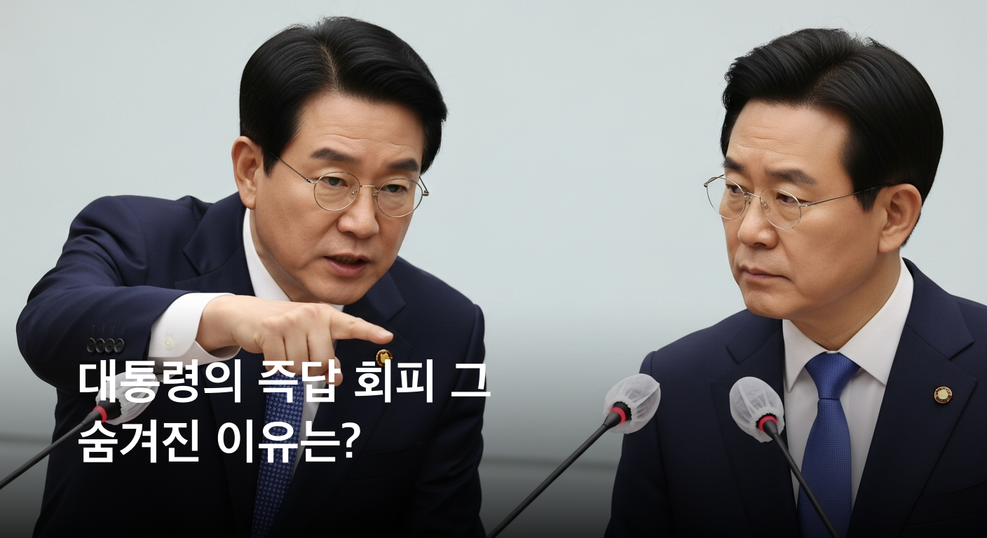 장동혁 국민의힘 대표, 이재명 대통령에 '개헌 전 불출마 선언' 강력 요구... 대통령은 즉답 피했다