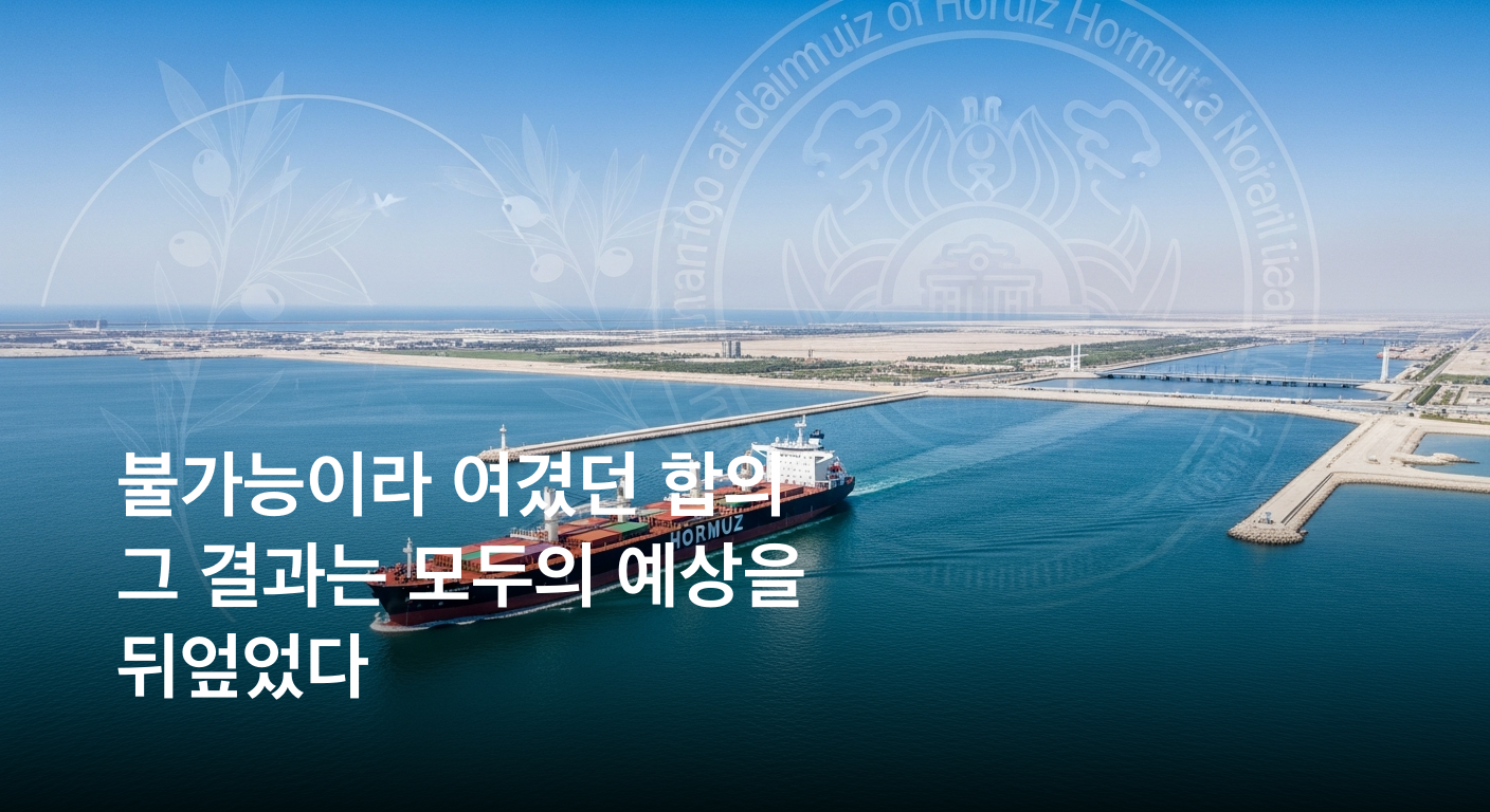 미국과 이란, 2주간의 조건부 휴전 및 호르무즈 해협 개방 사실상 합의했다