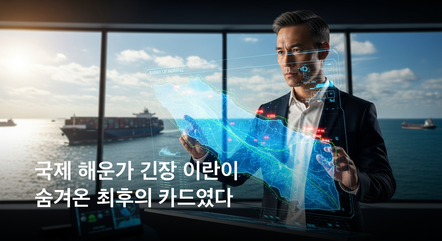 [속보] 이란, 호르무즈 해협 새 항로 전격 발표…국제 해운가 ‘긴장 고조’