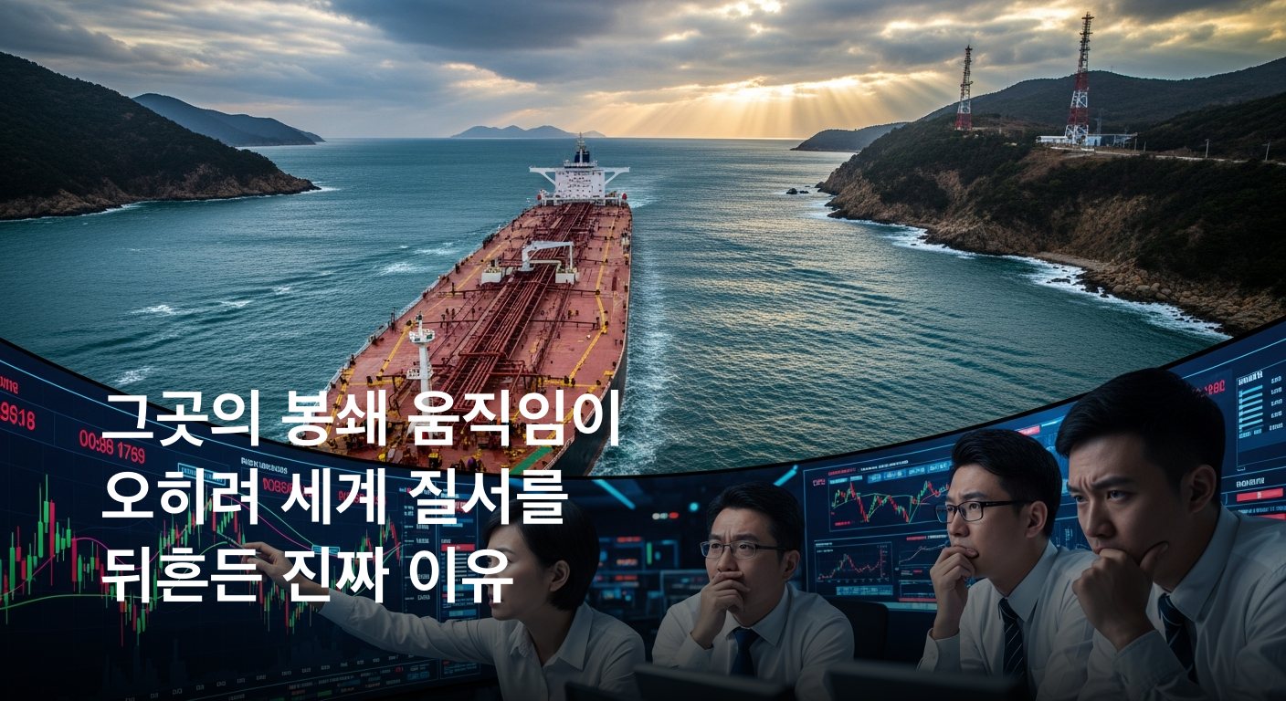 호르무즈 해협 봉쇄 움직임 포착<br srcset=