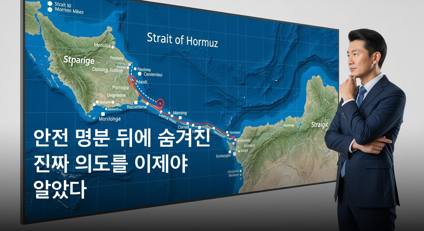 이란, 호르무즈 해협 내 전략적 '새 항로' 강제…기뢰 충돌 방지 명분 뒤 숨겨진 의도는?