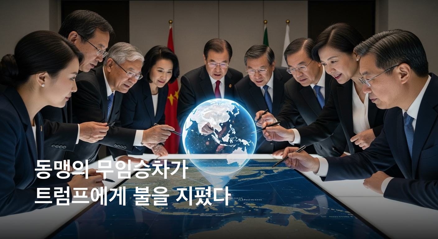 트럼프, 호르무즈 해협 '무임승차' 동맹국에 맹비난… 국제 안보 책임론 재점화