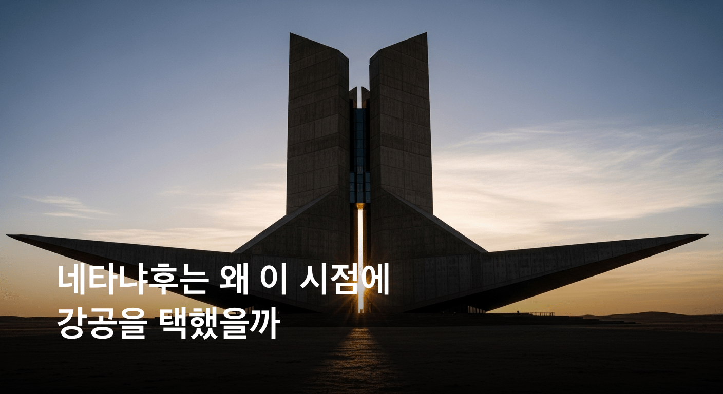 이스라엘의 단호한 경고: 네타냐후, 이란 공세 지속 의지 표명