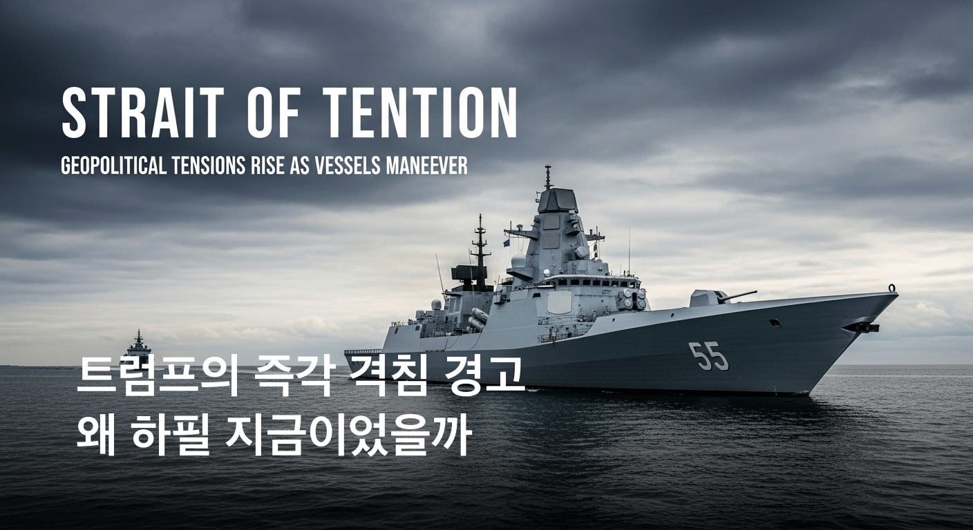 트럼프, 호르무즈 해협 이란 함정 접근 시 '즉각 격침' 경고: 마약선 제거 방식 적용 예고