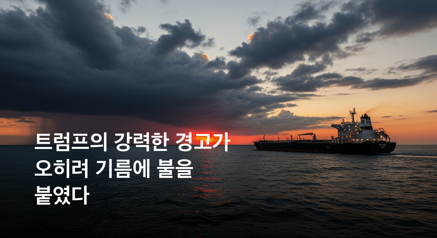 호르무즈 해협, 일촉즉발의 긴장 속 트럼프의 강력한 경고