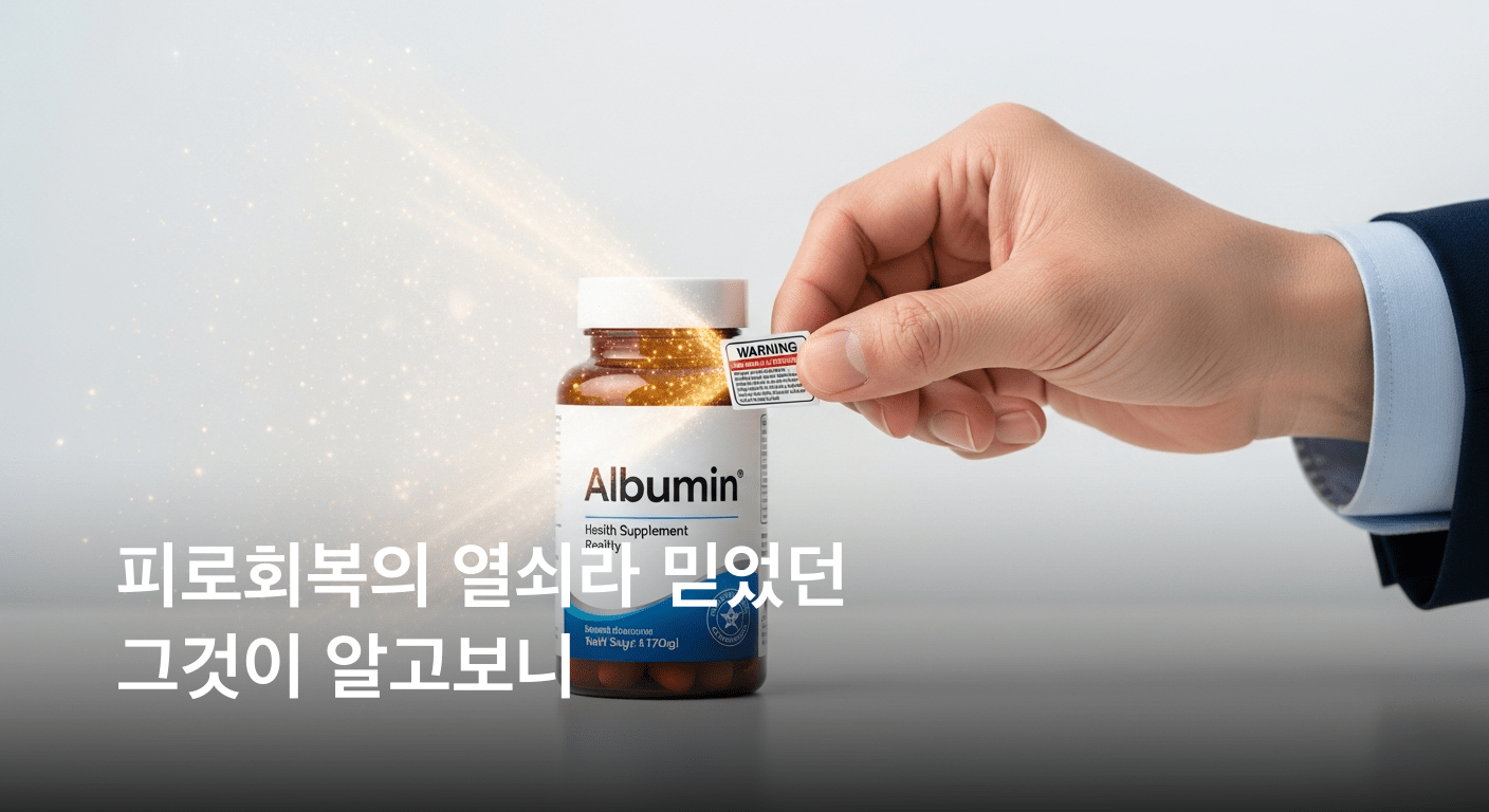 피로 회복 마법의 알부민? '먹는 알부민' 허위광고에 제동 걸렸다