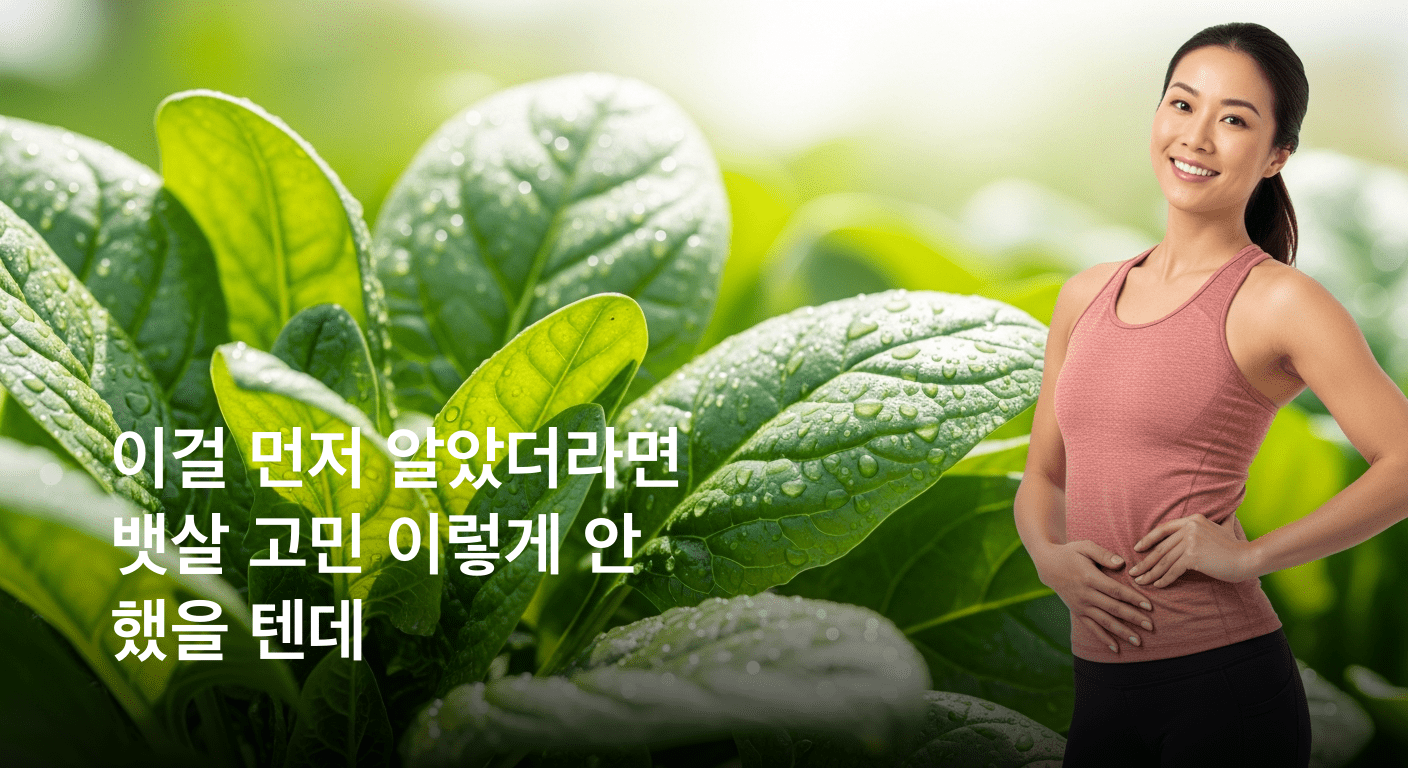놀라운 뱃살 감량 효과 오늘부터 시금치 섭취 어떨까
