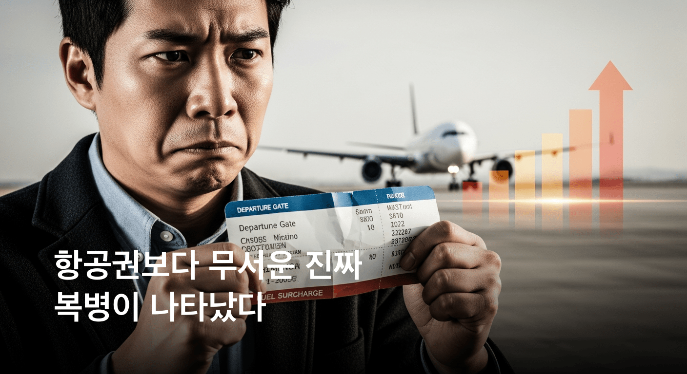 역대 최고치 경신! 국제선 유류할증료 2.1배 폭등, 여행객들 울상