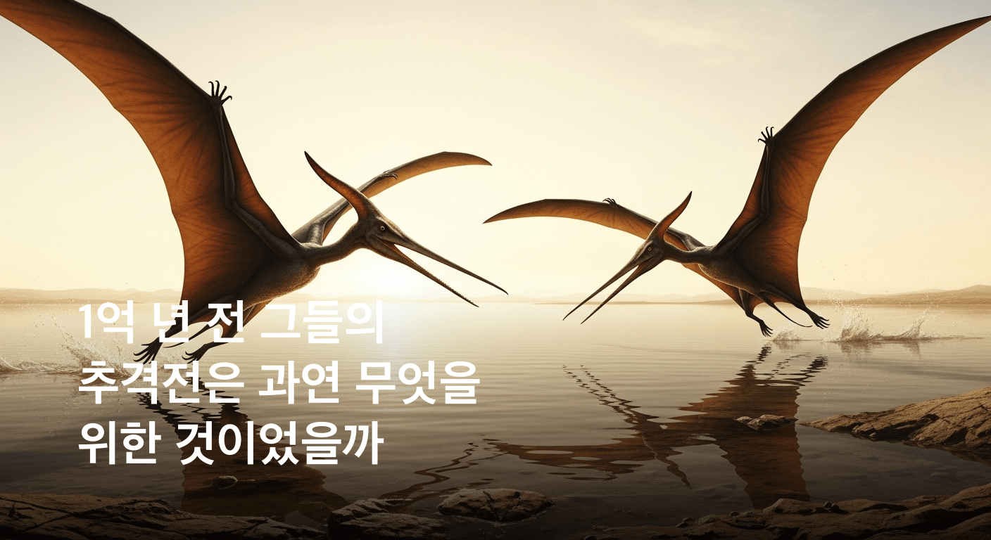 1억 년 전 고대 호수, 익룡의 숨 막히는 추격전 발자국 화석 최초 발견