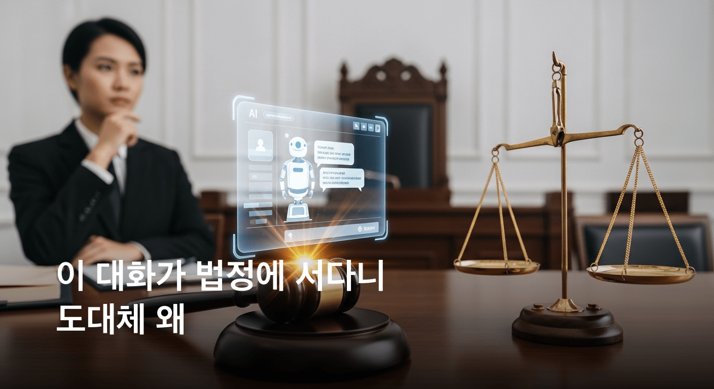 “AI 챗봇과 나눈 대화가 법정 증거로 활용될 수 있을까”… 미 법조계 갑론을박