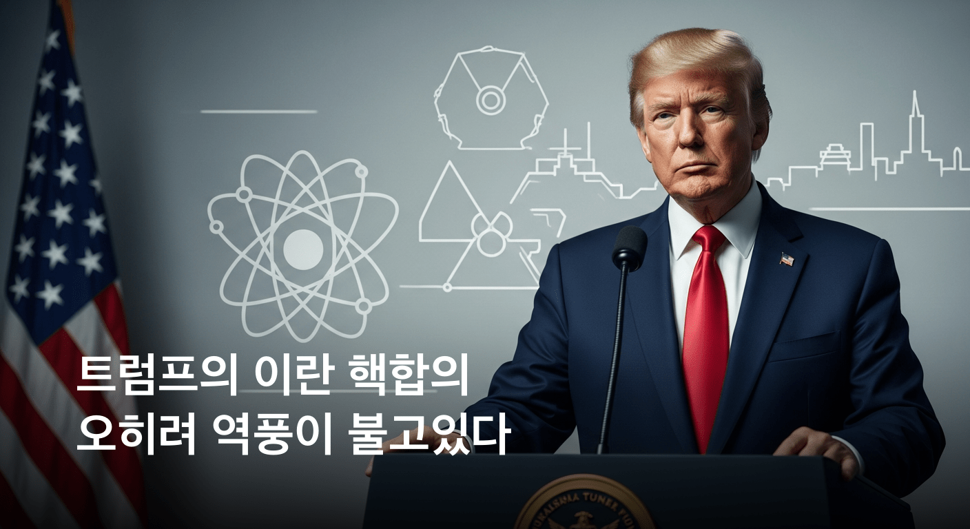 트럼프 대통령, 이란 핵 프로그램 무기한 중단 합의 발표... 동결 자금 해제는 단호히 거부