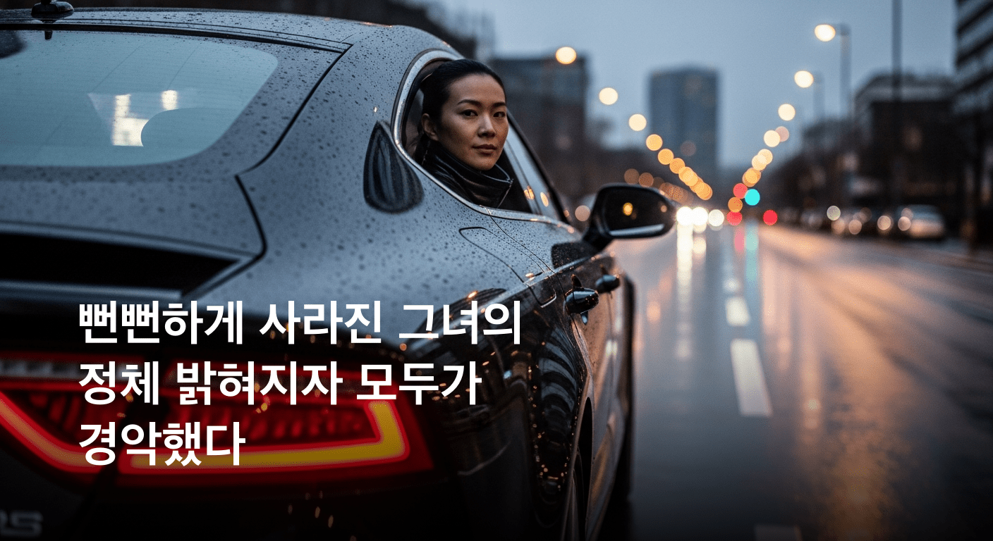 남의 차 몰고 유유히 사라진 의문의 여성 과연 누구인가