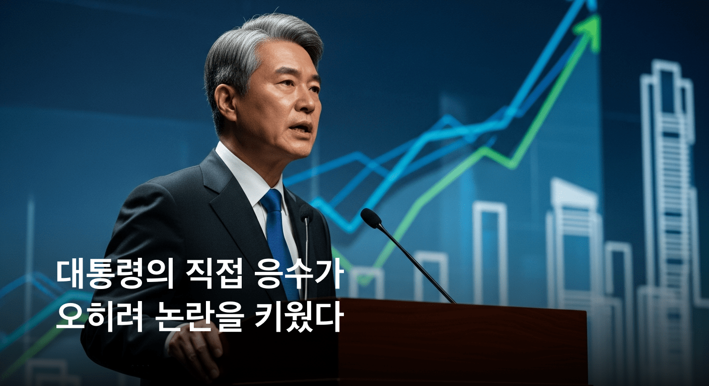 대통령, 부동산 세금 논란에 직접 응수하다 비판 일축
