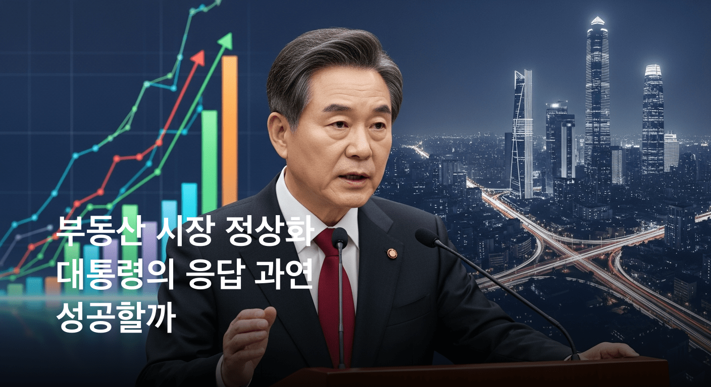 대통령, 장기보유 특별공제 폐지 논란에 직접 응답하다 부동산 시장 정상화 의지 재확인