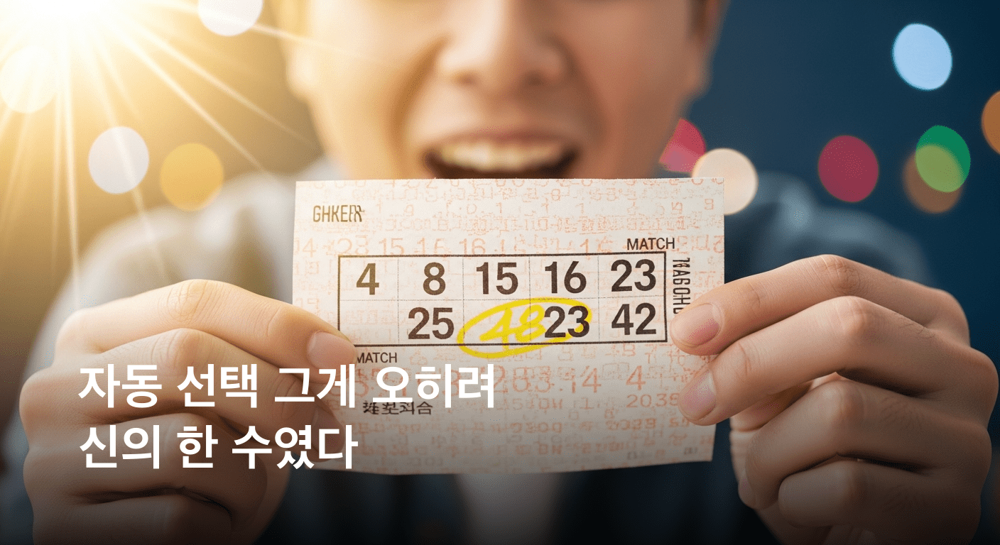 1220회 로또 당첨의 순간 열광! 자동 선택이 1등 행운을 불렀다