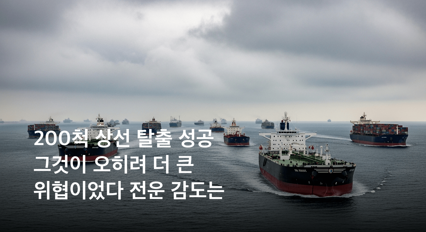전운 감도는 호르무즈 해협, 200여 척 상선 극적 탈출 성공