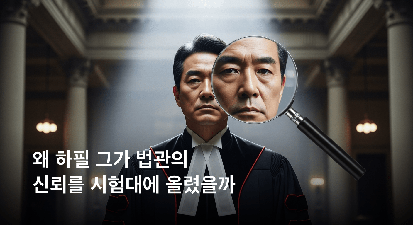 고위 법관 '고급 향응 의혹' 전격 소환 조사, 사법 신뢰의 시험대 오르다