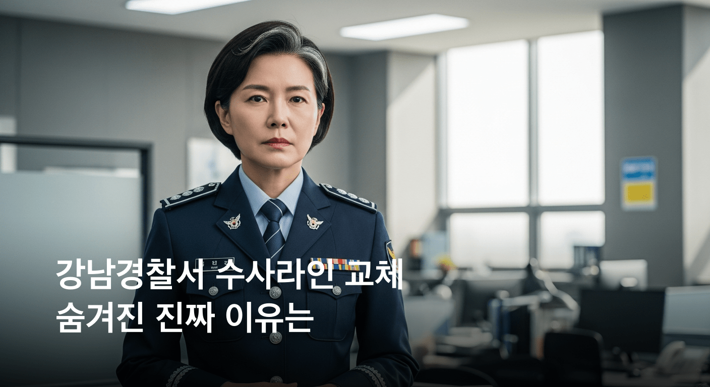 강남경찰서 수사 라인 전격 교체. 비리 의혹에 따른 대대적 인사가 단행되었다.