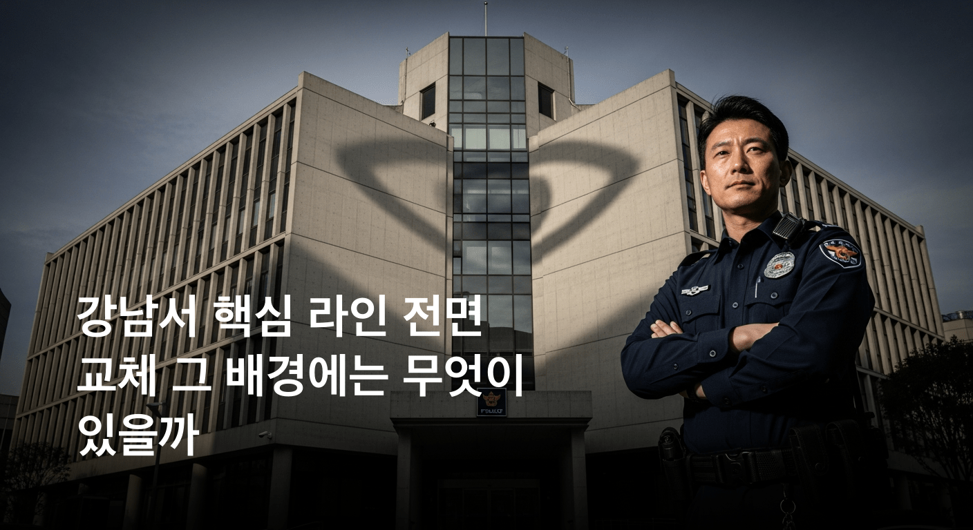 수사 무마 의혹의 그림자, 강남경찰서 핵심 라인 전면 교체로 파격 인사 단행