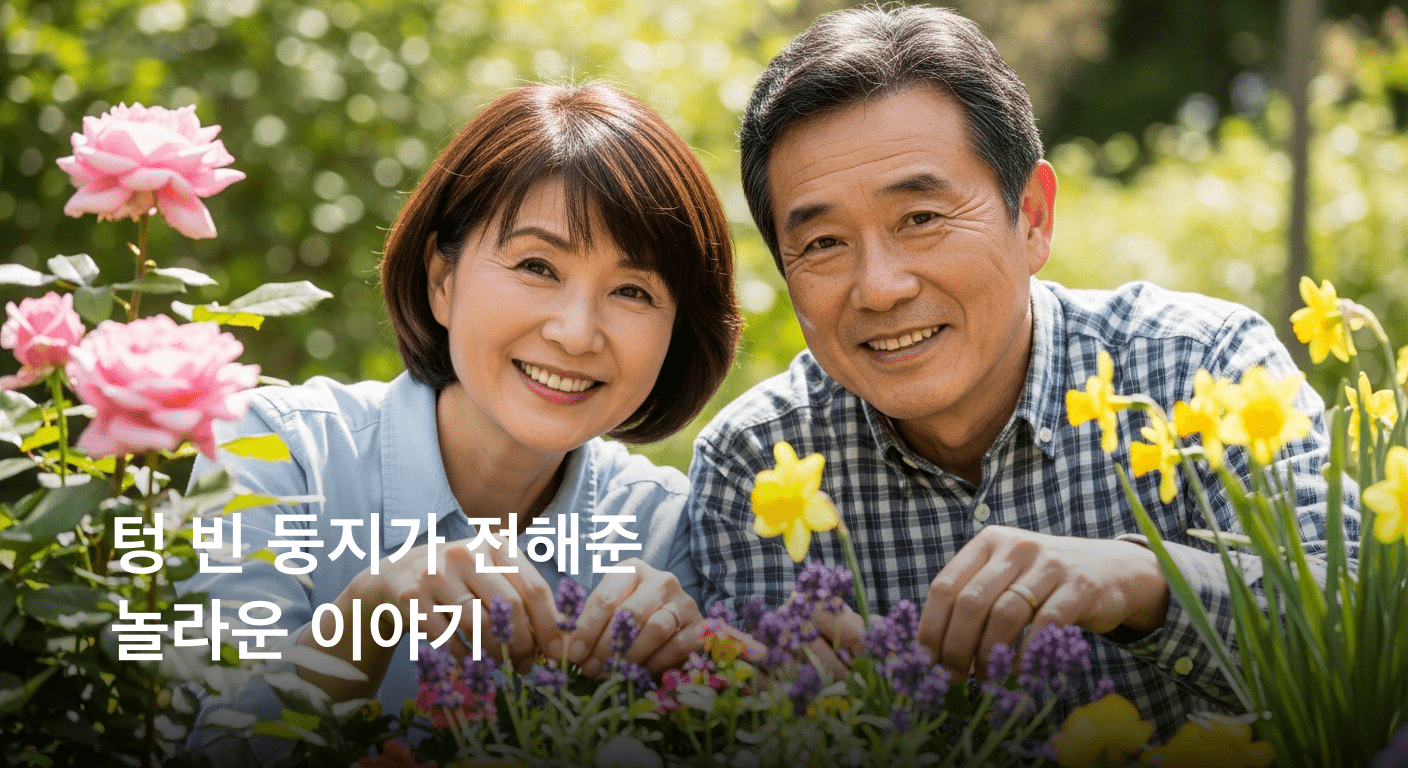 중년 부부의 정원 재발견, 텅 빈 둥지에서 피어난 새로운 생명