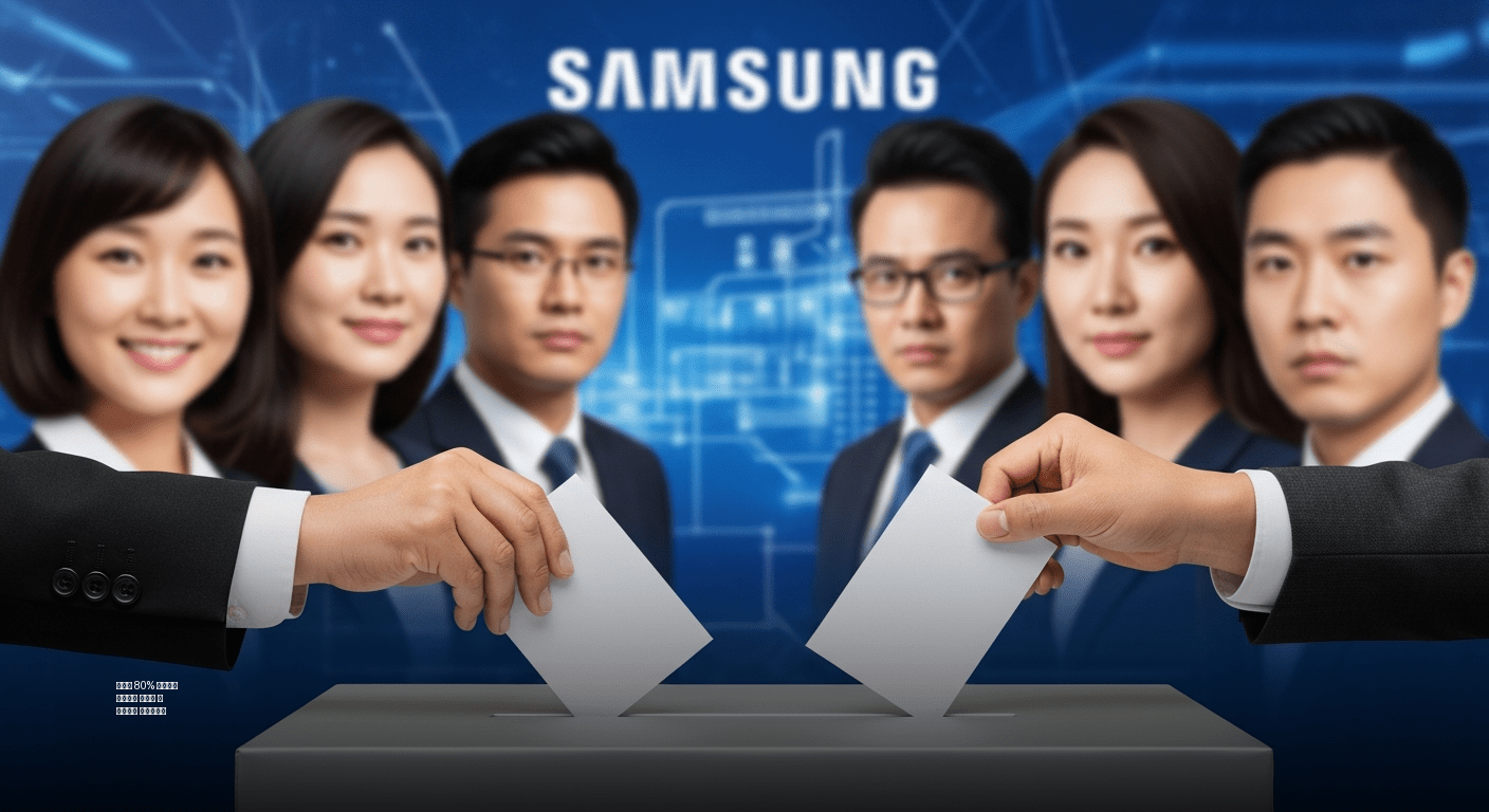삼성전자 임금협상 잠정안, 노조 투표율 80% 돌파 속 주주 반발 격화