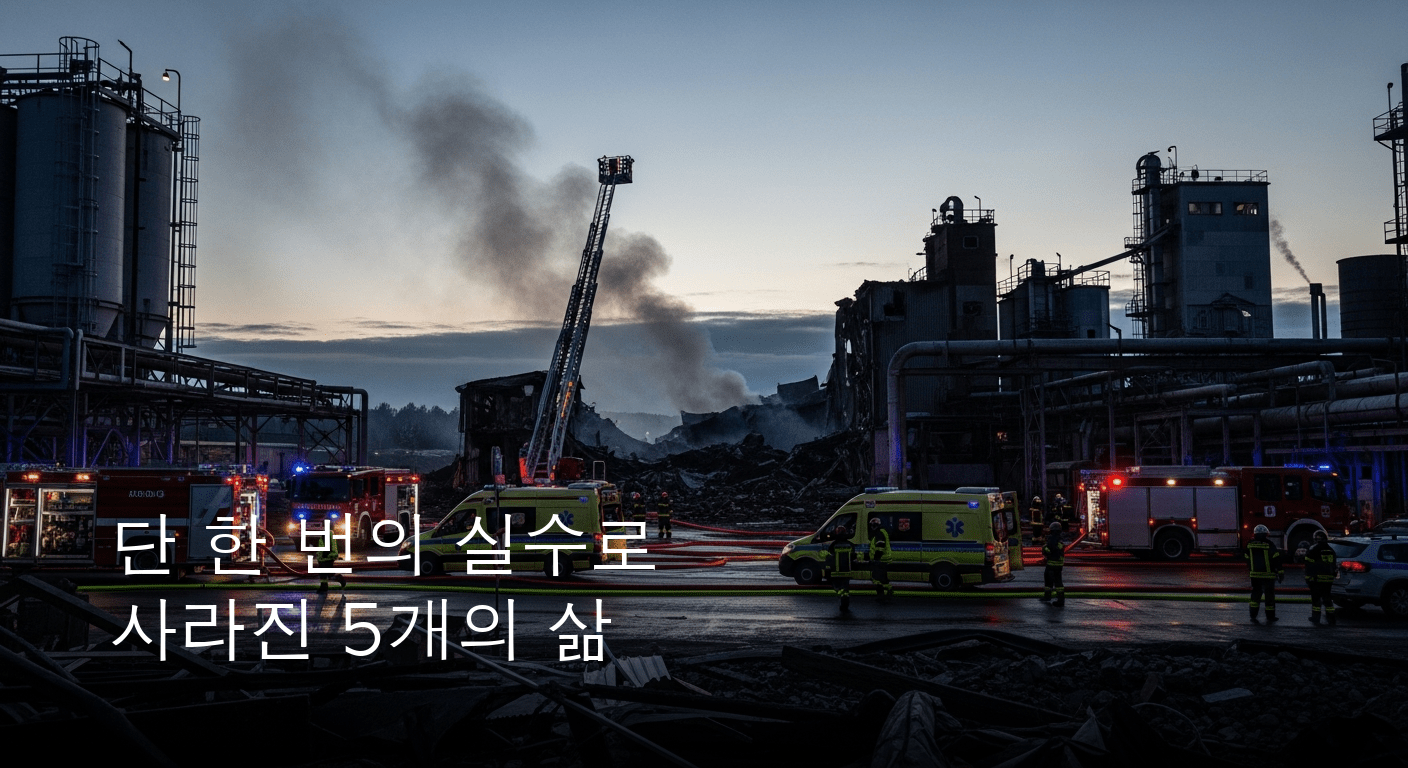 대전 사업장서 비극적 폭발 참사 발생, 5명 숨지고 2명 부상