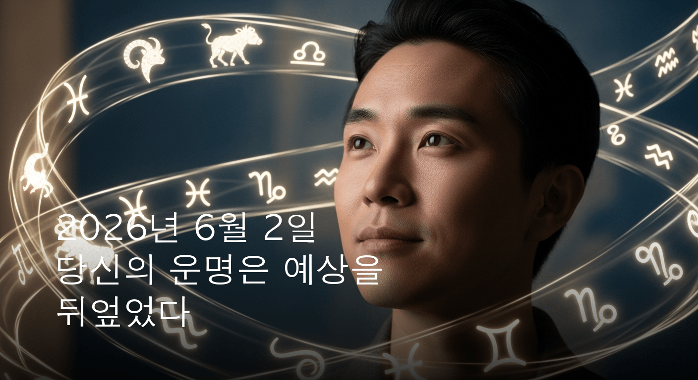 2026년 6월 2일, 당신의 운명은? 띠별 운세가 전하는 희비교차의 순간들