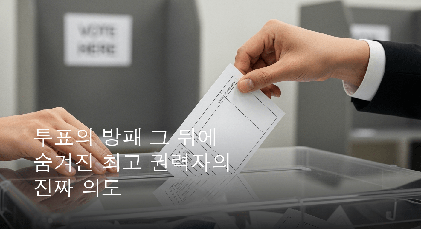 투표는 민주주의의 방패: 최고 권력자가 시민들에게 던진 강력한 메시지