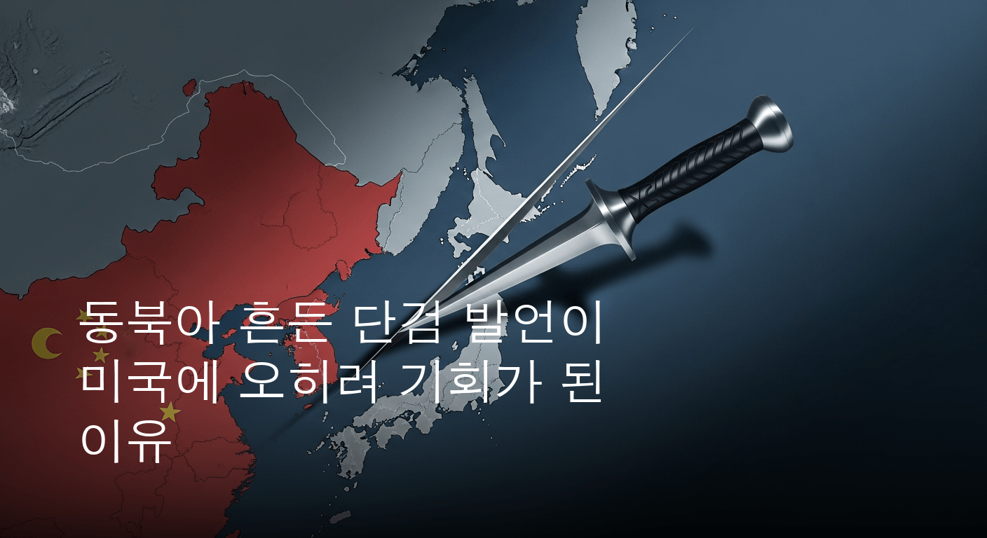 동북아를 뒤흔든 '단검' 발언, 북한이 미국의 대중국 전략을 정면 비판하다