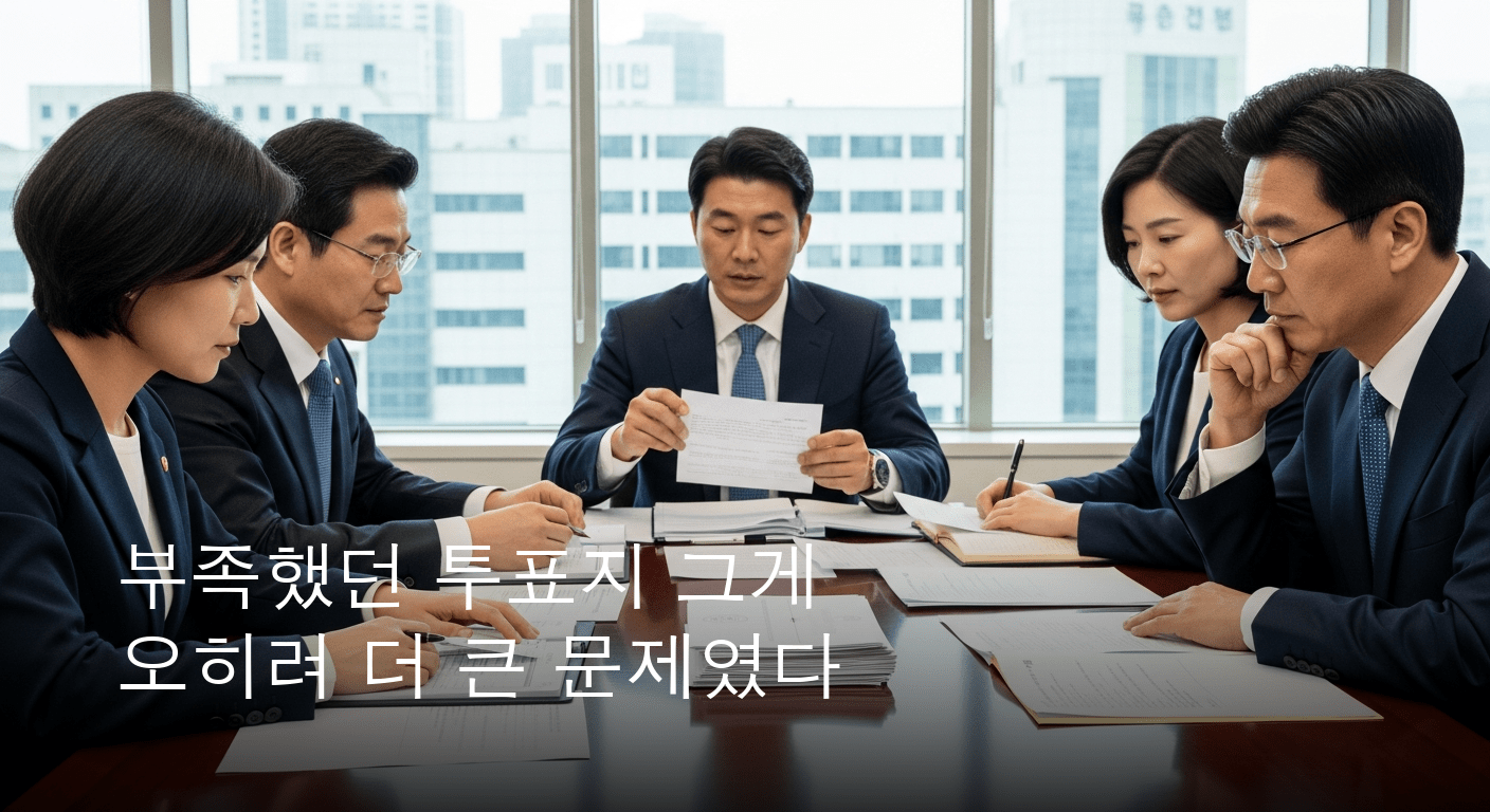 중대선거 부정 의혹에 선관위 긴급 소집, 투표지 부족 사태 심층 논의 돌입