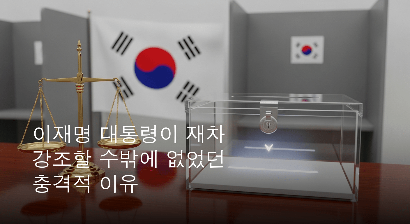 이재명 대통령, 투표 독려 메시지 재차 강조하며 정성호 법무부 장관 지지 요청