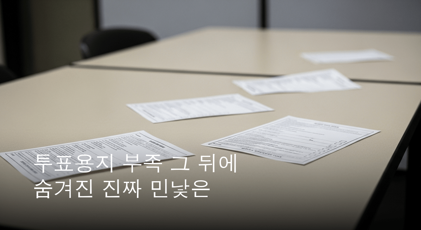 투표용지 부족 사태, 민주주의의 근간을 뒤흔들다