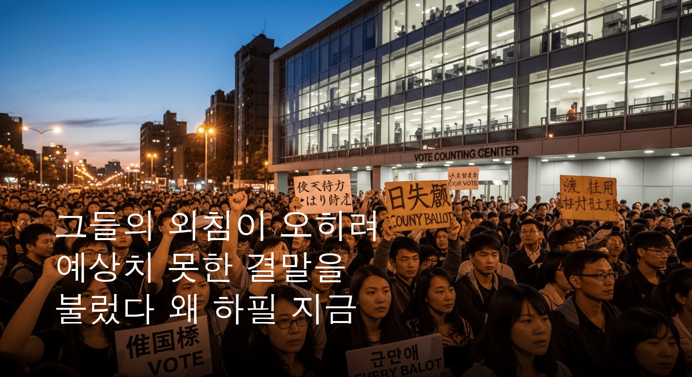 선거 불신 폭발! 잠실 개표소 2천 인파 봉쇄, ‘부정선거’ 주장으로 대한민국이 들썩이다