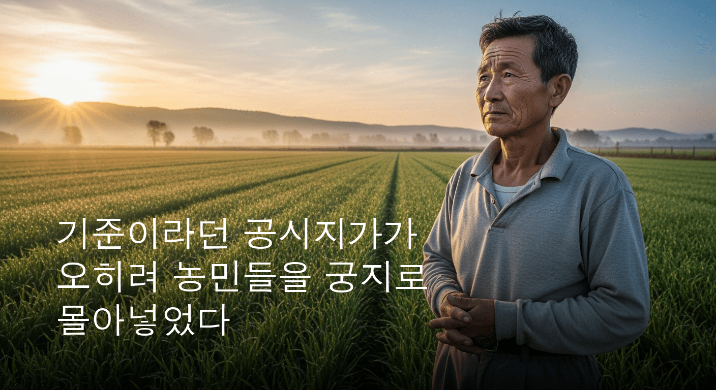 실거래가 두 배 공시지가, 농민들의 삶을 옥죄는 역설적 현실이 드러났다