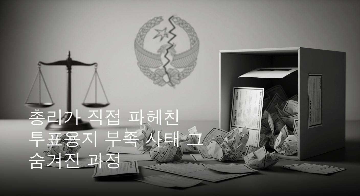 민주주의 근간 흔들린 투표용지 부족 사태 김민석 총리 엄정한 진상 규명 및 제도 개선 강력 시사