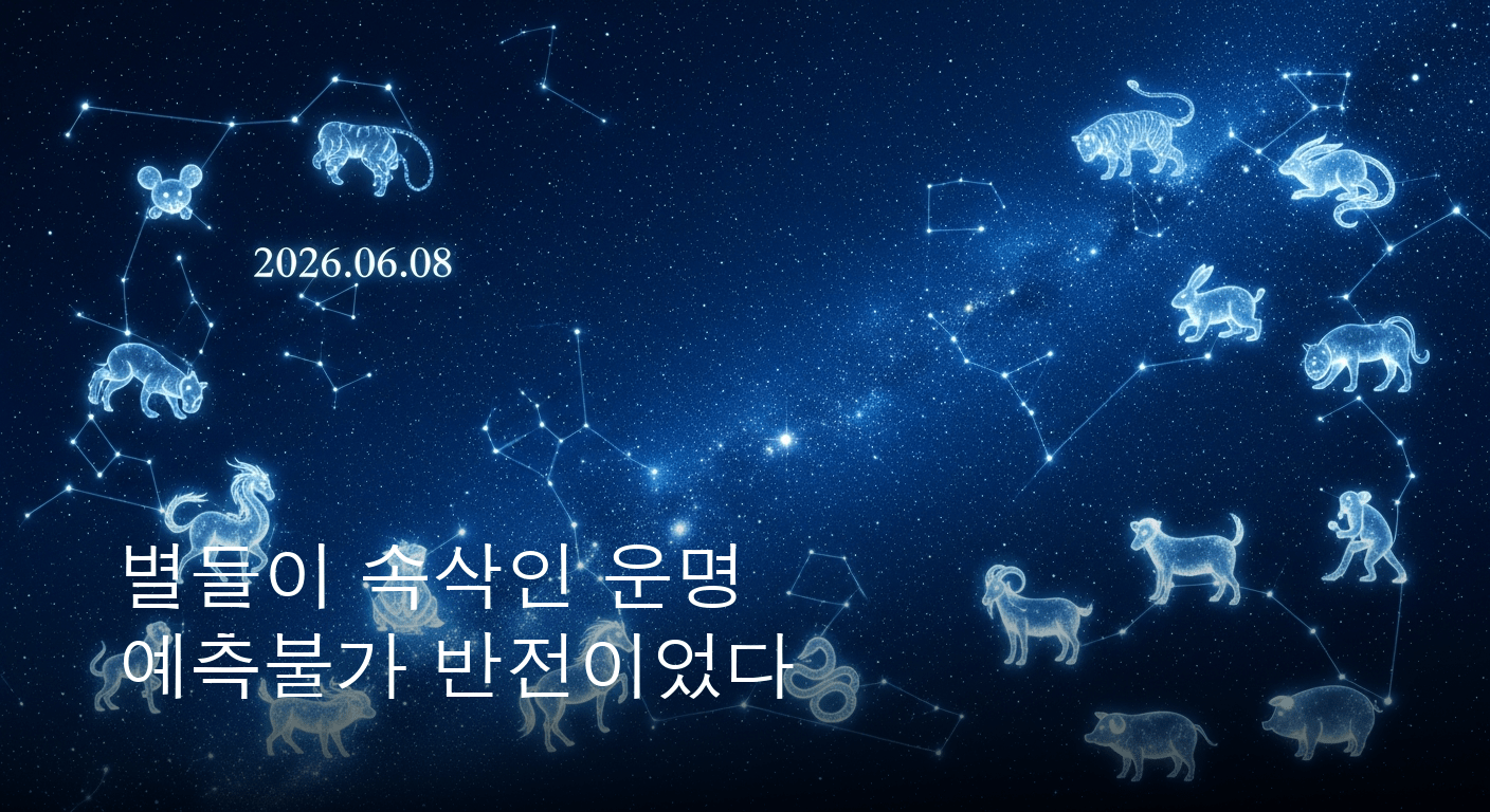 2026년 6월 8일, 별들이 속삭이는 당신의 운명은? 띠별 운세 대공개!