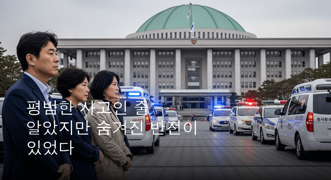 국회 의원회관에서 발생한 비극적인 추락 사고 50대 남성 중태로 병원 이송