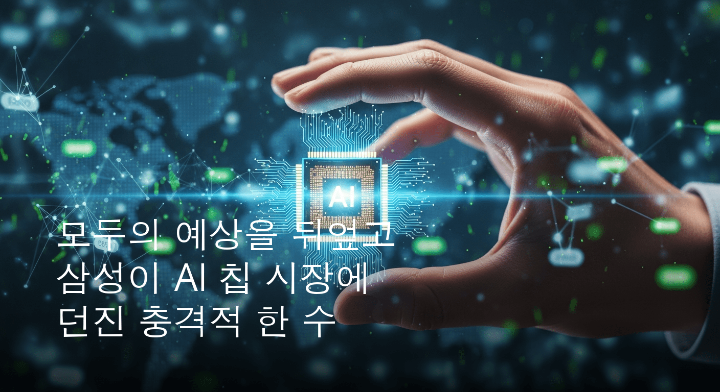 AI 칩 전쟁의 서막. 삼성전자, 거대 기술 기업의 차세대 핵심 AI 칩 생산에 참여하며 시장의 판도를 뒤흔들다.