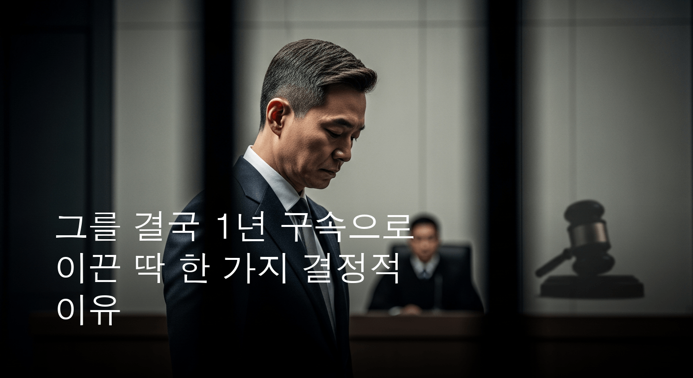 상습 음주운전 연루 배우, 결국 법정 구속 1년 실형 선고