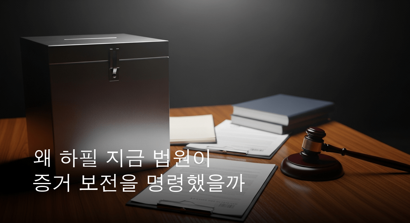 사상 초유 투표 혼란의 진실 밝혀질까 법원 증거 보전 명령 파문