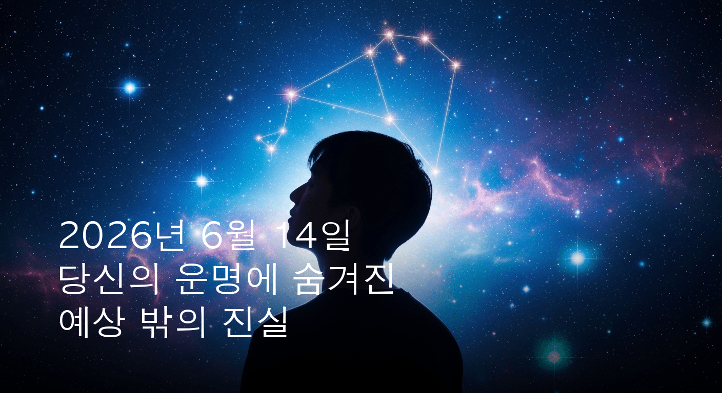 별들의 속삭임: 2026년 6월 14일, 당신의 운명을 읽다