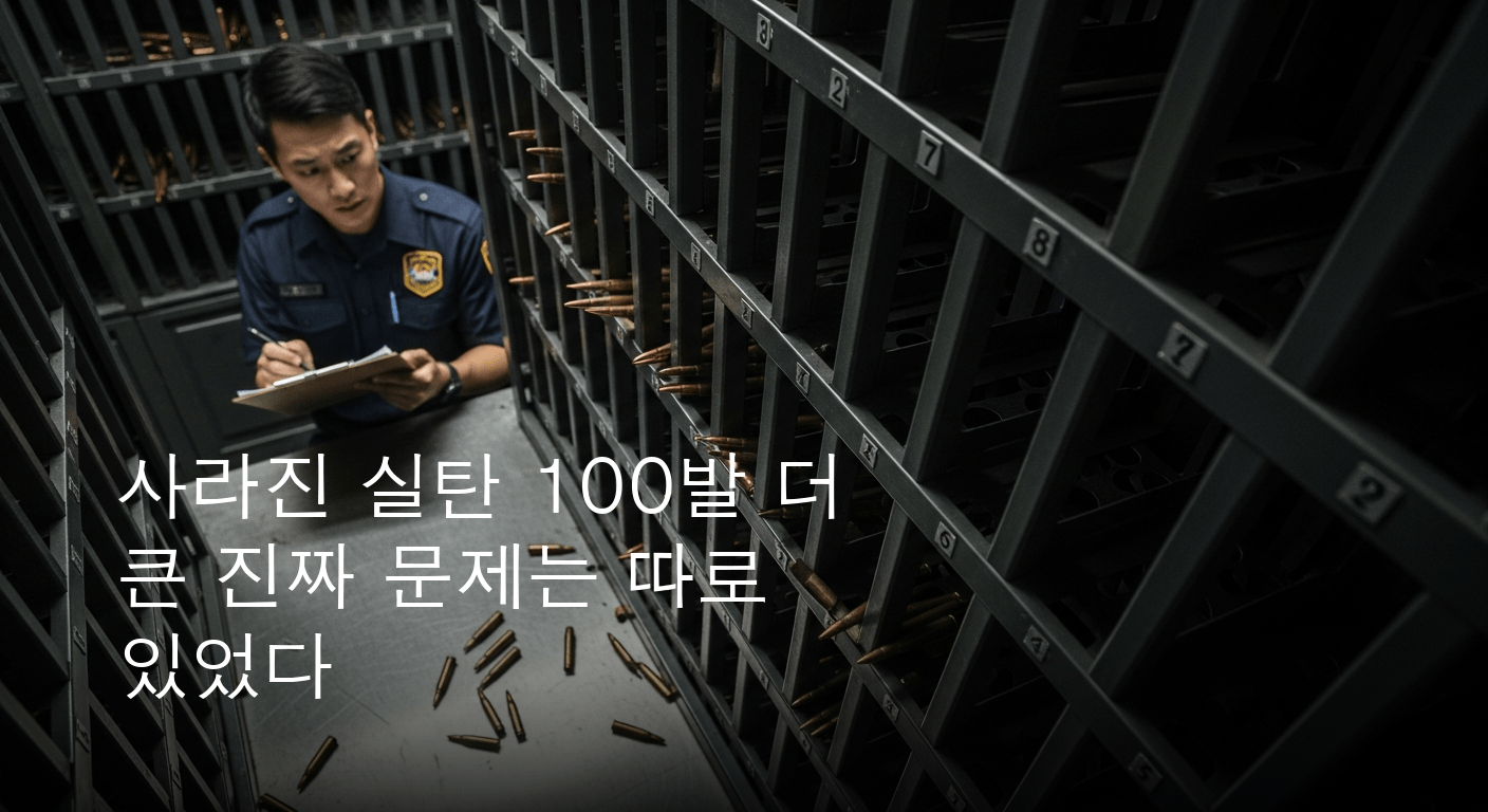 교정시설 실탄 100발 사라져 긴급 조사 착수, 전 교정시설 무기고 비상 점검 돌입