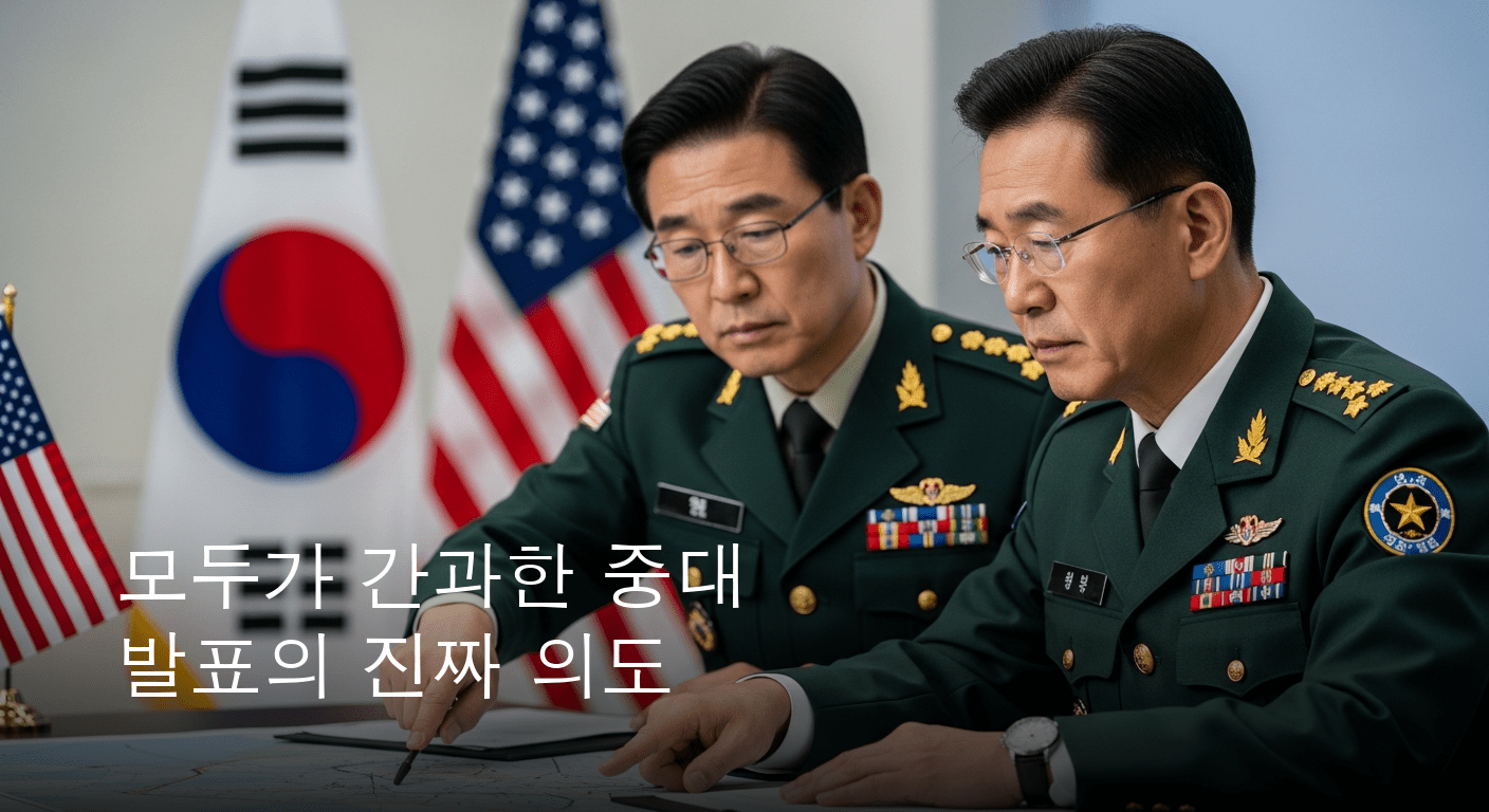 한미 전시작전통제권 전환, 결정적 시기를 향한 중대 발표가 있었다