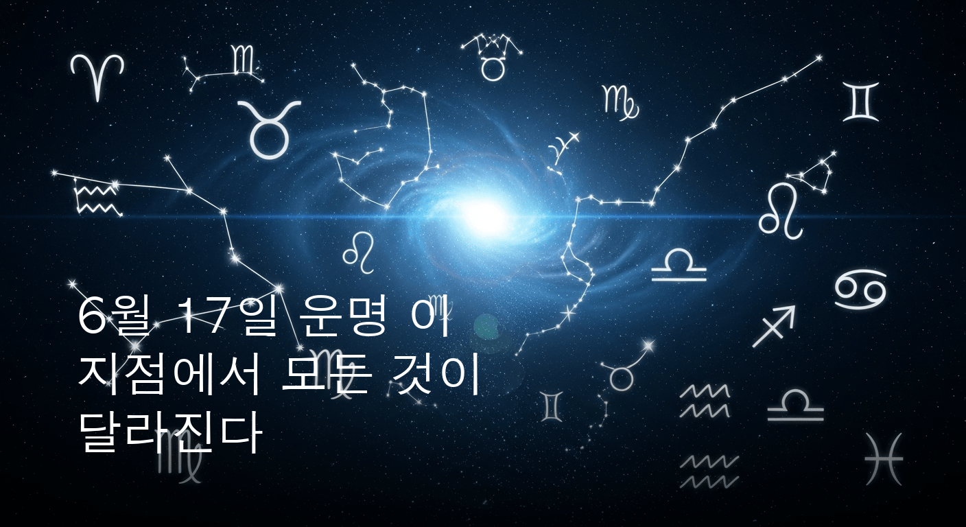 6월 17일, 별자리가 전하는 운명의 메시지 심층 분석