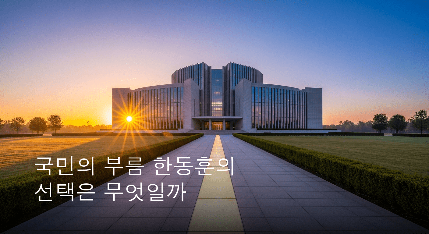 미래 대권을 향한 한동훈의 대담한 비전, 국민의 부름에 응답할 것인가