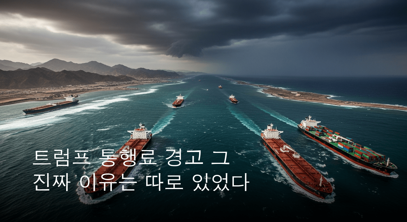 격랑의 호르무즈 해협, 트럼프 “합의 불발 시 통행료 부과” 경고에 긴장감 고조