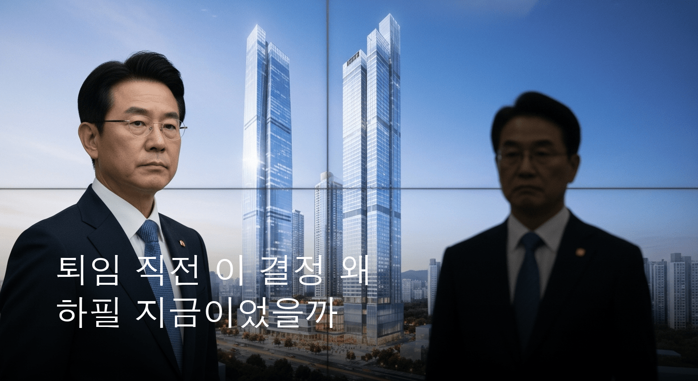 퇴임 앞둔 구청장, 초고층 재개발 전격 인가... 차기 당선인과 정면 충돌 예고