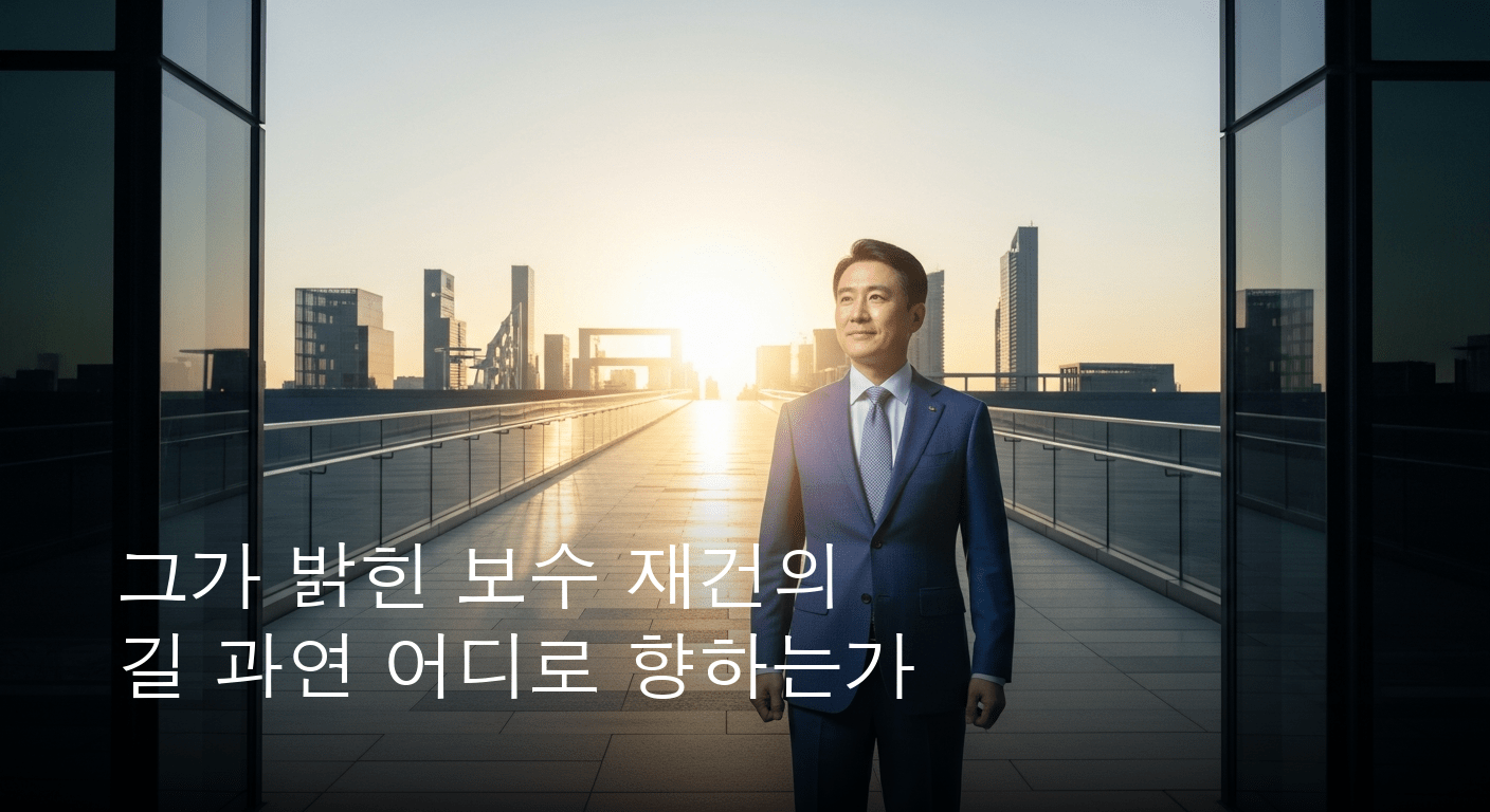 미래 향한 그의 비전. 2030년 대선과 보수 재건의 길을 밝히다.
