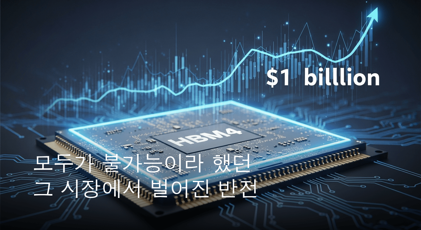 인공지능 시대의 핵심 삼성전자 HBM4 업계 최초 10억 달러 매출 돌파 쾌거