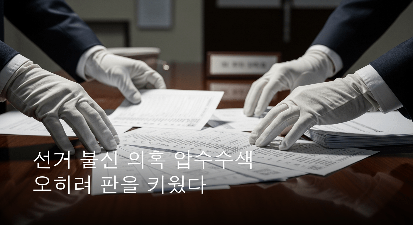 선거 불신 잠재울까? 투표용지 의혹, 사정당국 압수수색 전격 단행